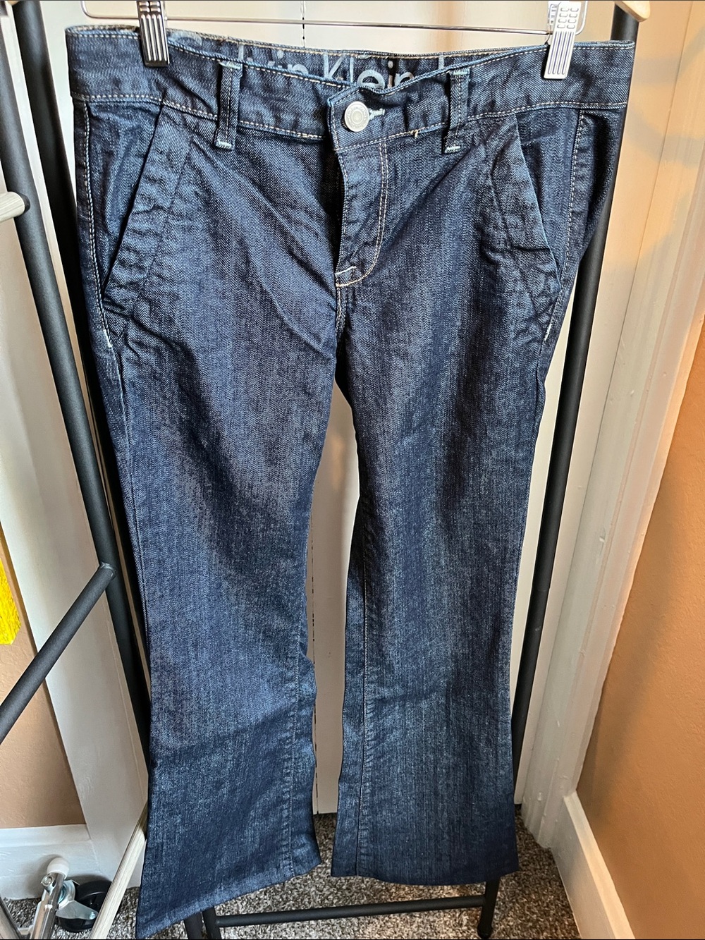 Calvin Klein Jeans Dark Blue Wide Leg Jeans